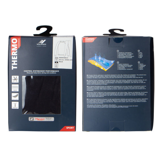 Montana II thermo suit 2-delig unisex zwart maat M