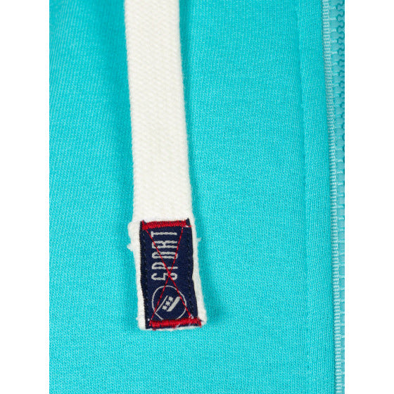 Sydney sweatshirt hood ongeborsteld heren aqua maat L