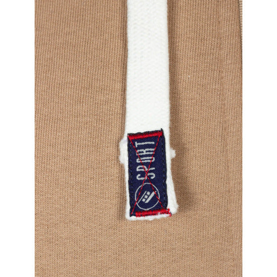 Sydney sweatshirt hood ongeborsteld heren beige maat XL