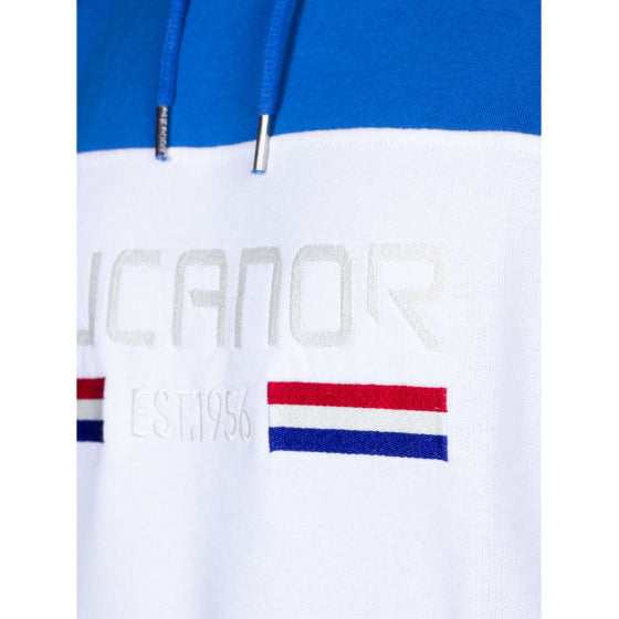 Trevor sweater hoodie heren blauw wit maat L