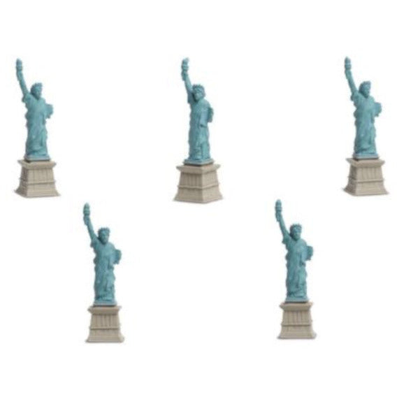 Safari Vrijheidsbeeld speelset 2,5 cm PVC blauw grijs 192 stuks