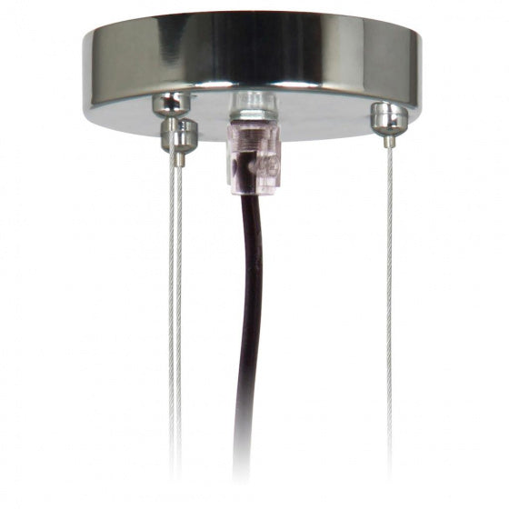 set de suspension suspension 19 x 12 cm chrome argent