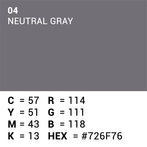 Superior achtergrondpapier 04 neutraal grijs 1,35 x 11m