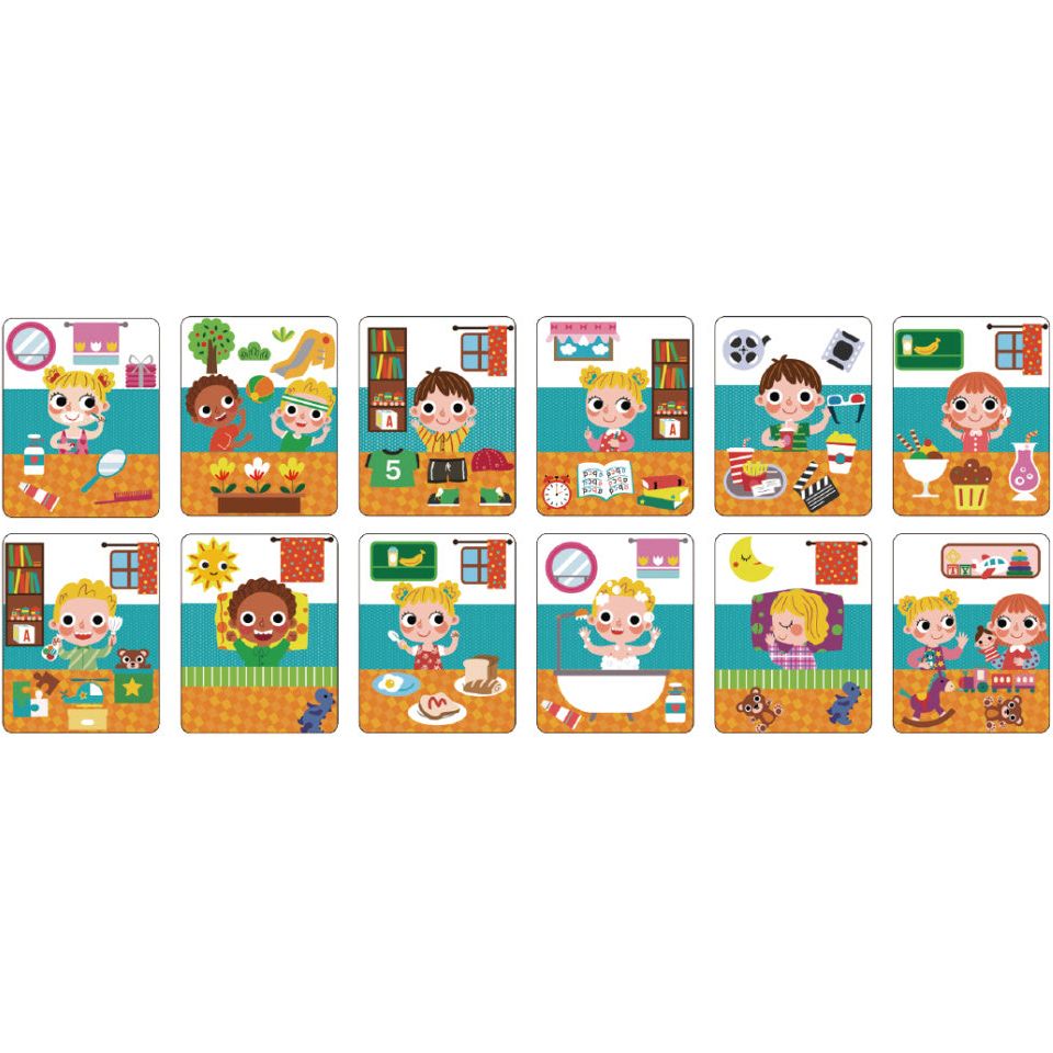 Tooky speelgoed A Wonderful Day Educatief Houten Magneetbord 108-delig