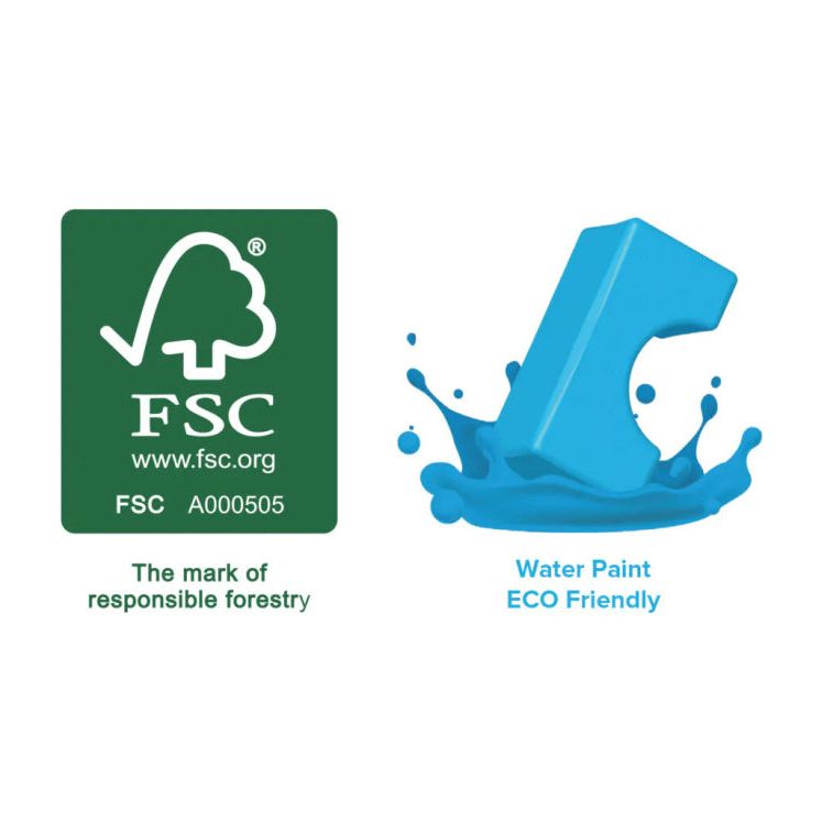 Olifant Houten Trekfiguur 18 maanden Blauw Rood