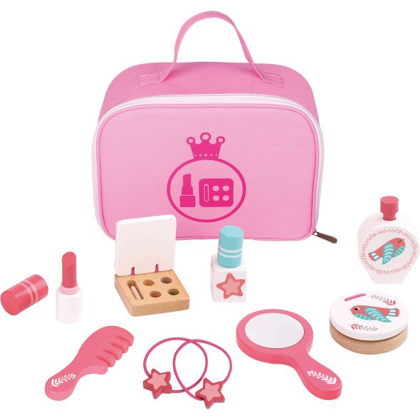 Houten Make-up Speelset Roze 11-delig