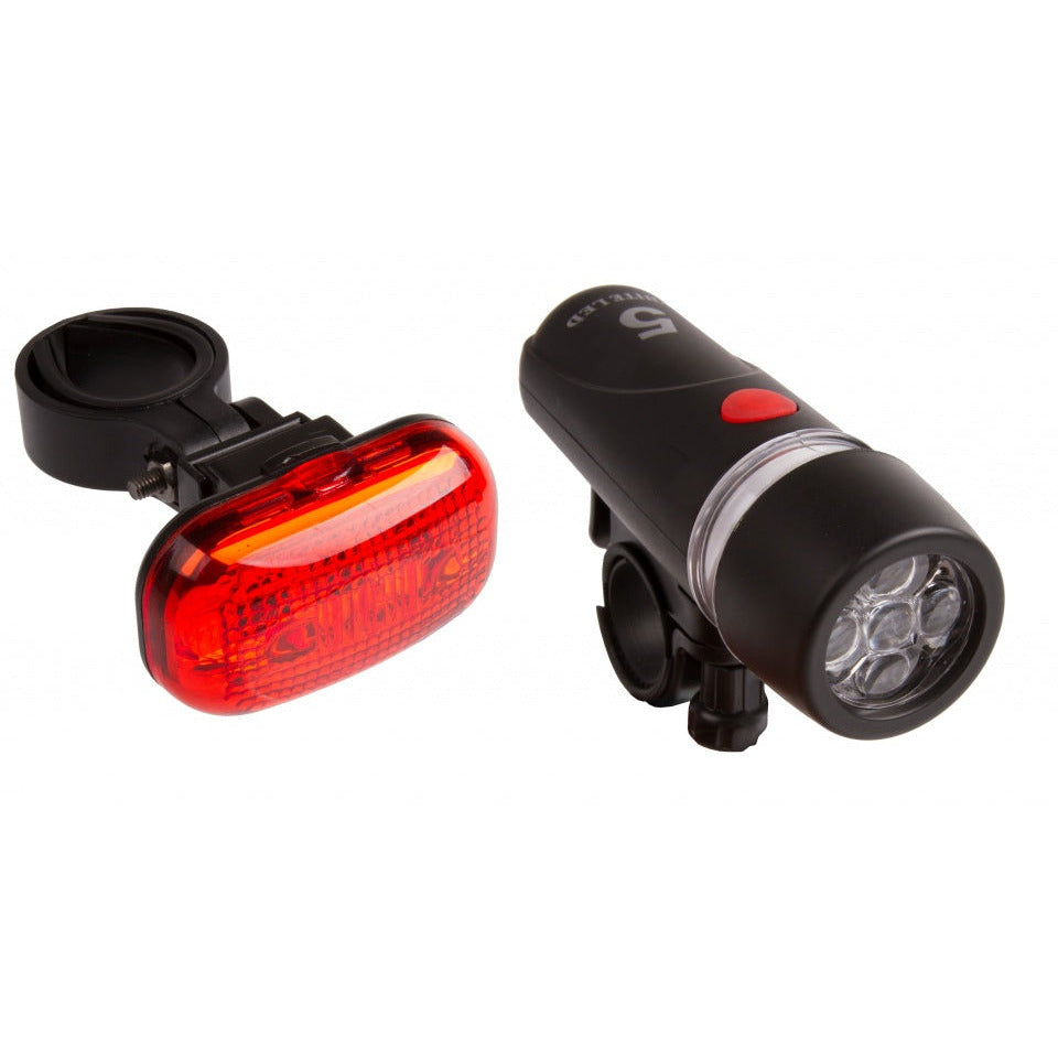 set d'éclairage led piles noir