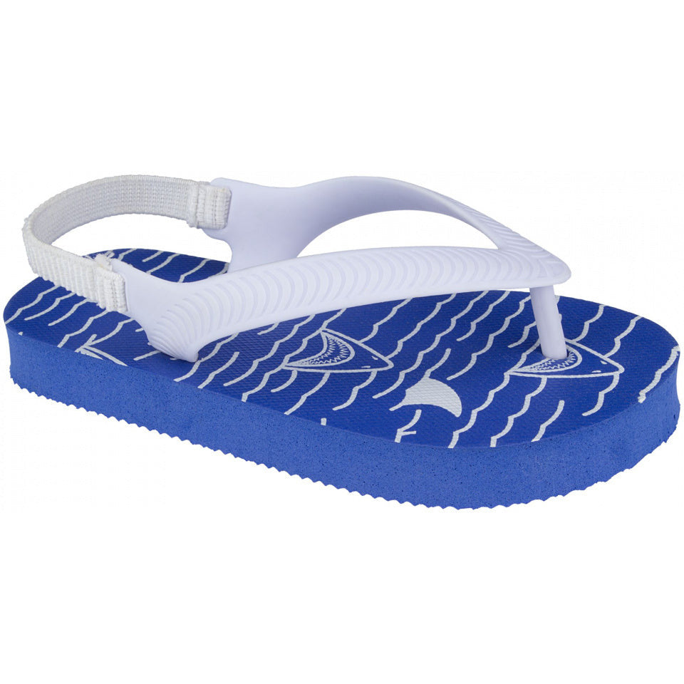 tienerslippers Acapulco junior PVC blauw wit maat 25