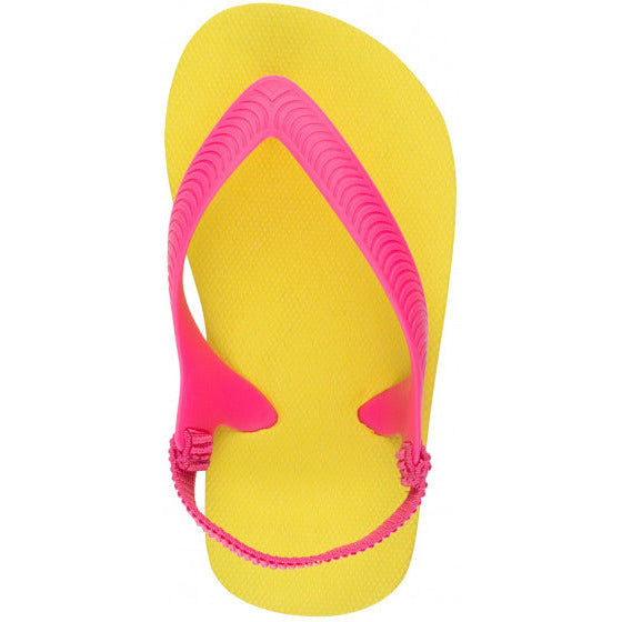 tienerslippers Acapulco junior PVC geel roze maat 23