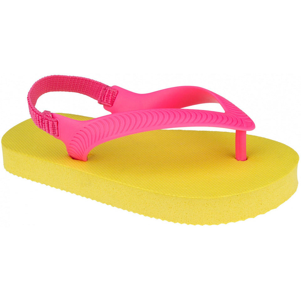 tienerslippers Acapulco junior PVC geel roze maat 23