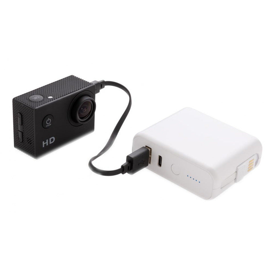 Xd collection Powerbank met draadloze oplader 7,2 cm wit