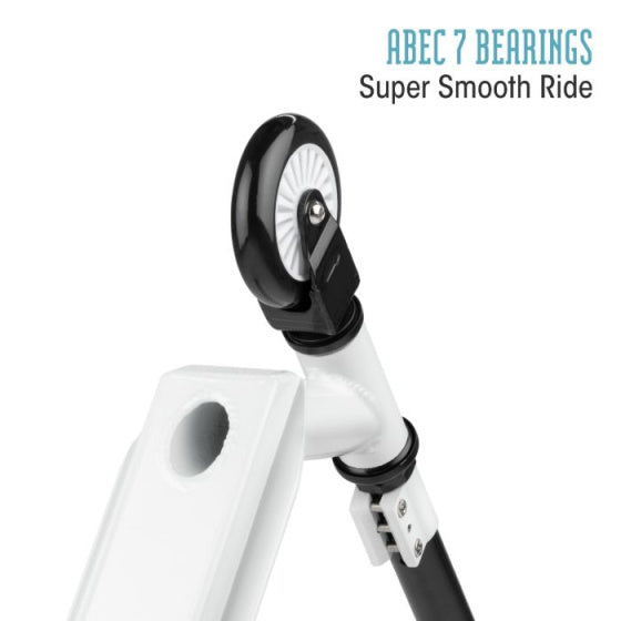 Invert stuntstep voetrem junior zwart wit