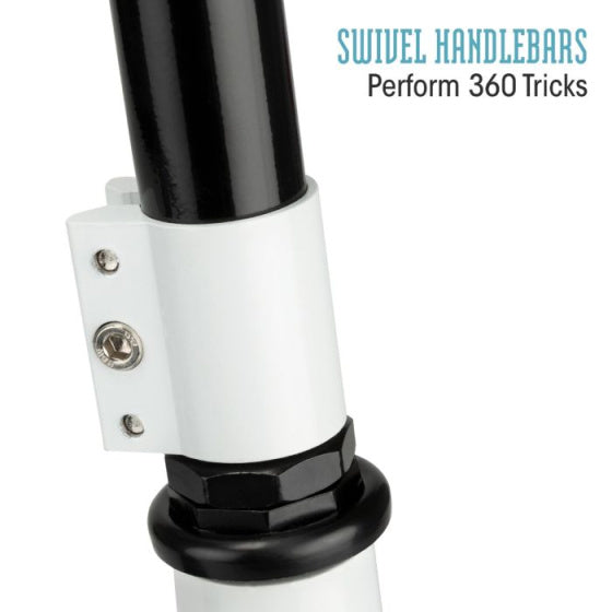 Invert stuntstep voetrem junior zwart wit