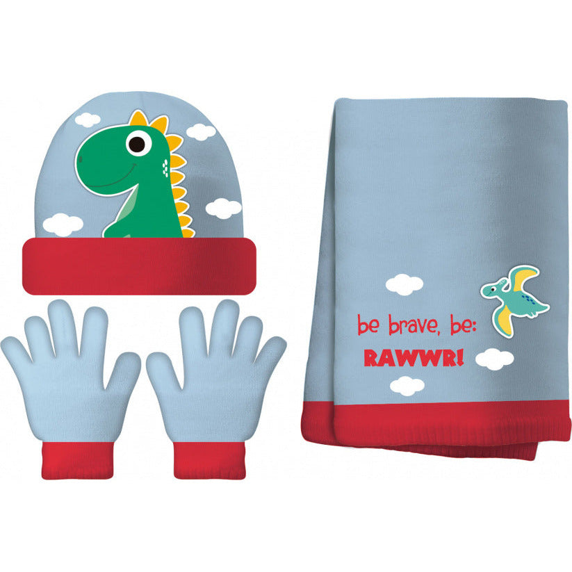 Zaska Winterset jongens katoen blauw 4-delig one-size