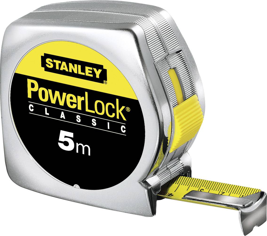 Stanley handgereedschap rolbandmaat powerlock 5m - 19mm - 0-33-194 - 0-33-194