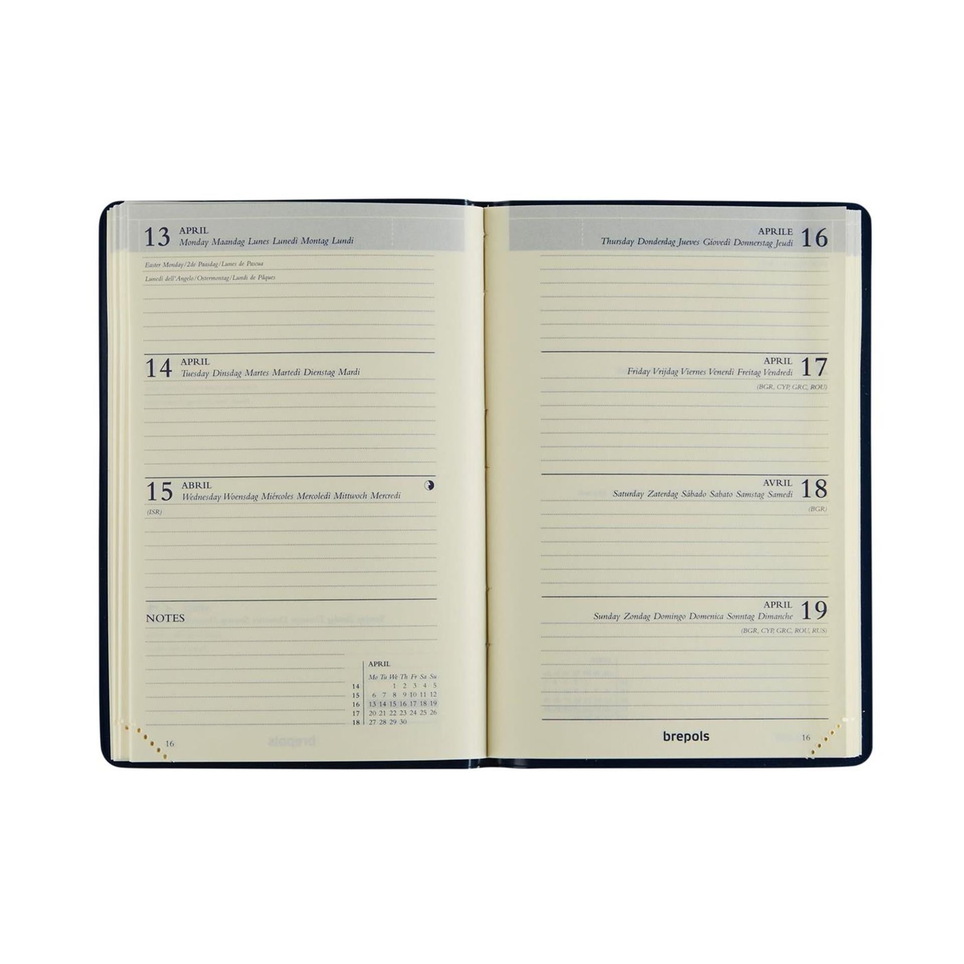 Brepols agenda delta seta 2027 8x12cm