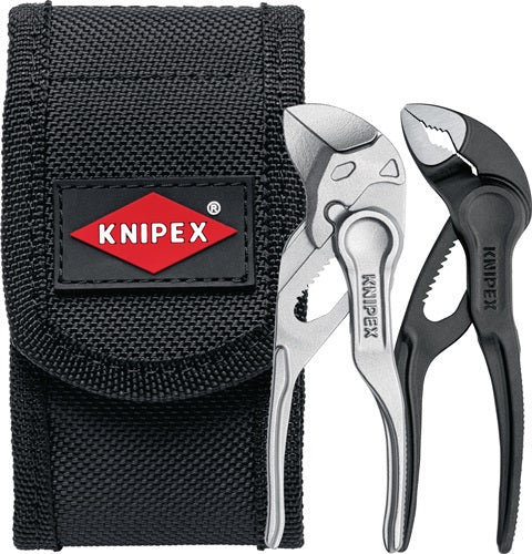 Knipex tangenset xs 2-delig met riemtas (zwart)