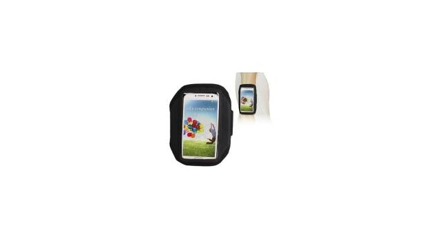 No Name Sportarmband Zwart voor Galaxy S4