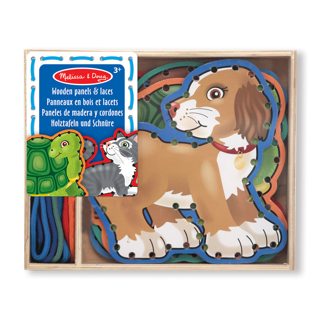 Melissa Doug borduren op hout dieren