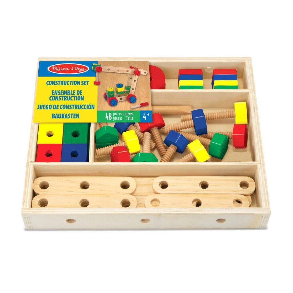 Melissa doug houten constructieset 48-delig