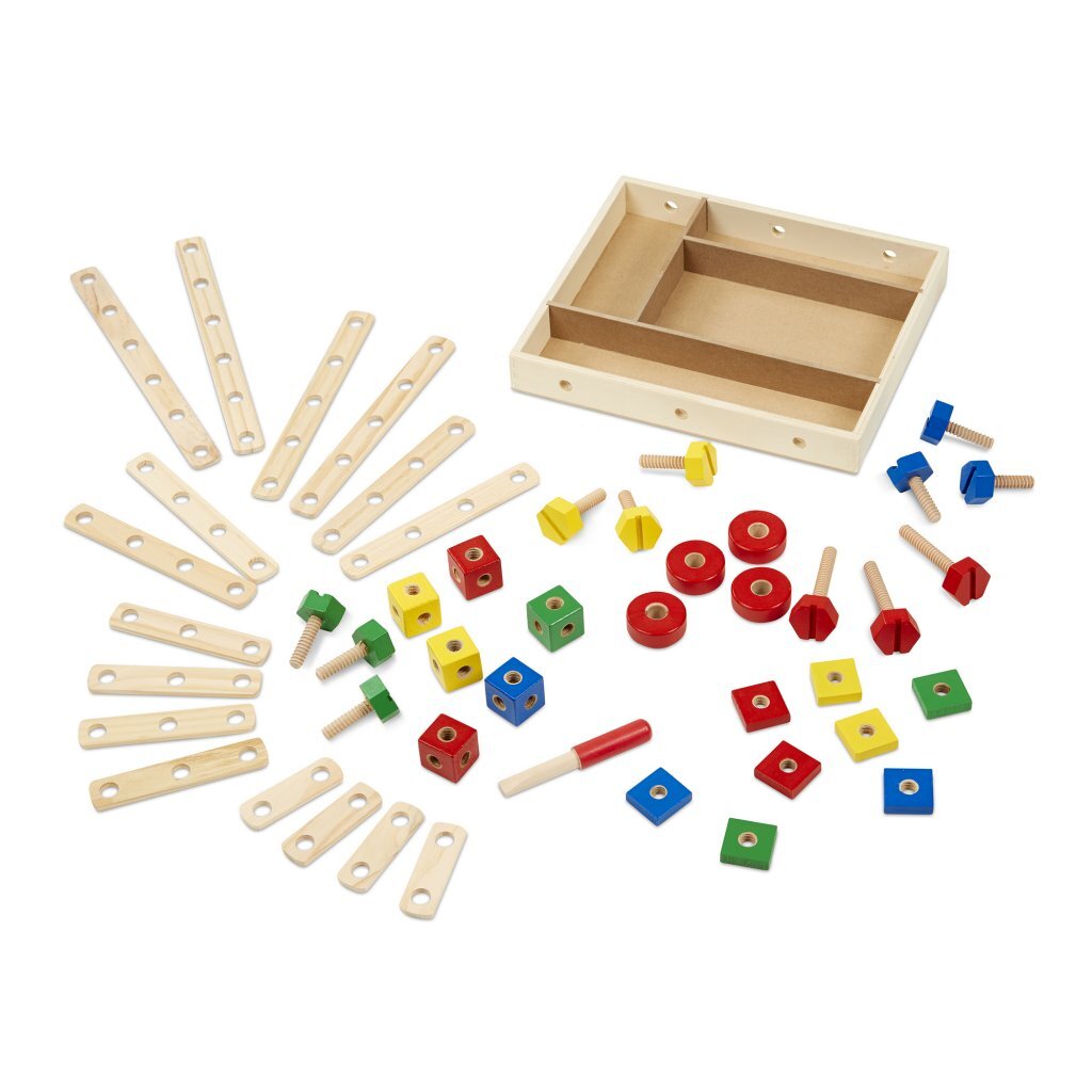 Melissa doug houten constructieset 48-delig