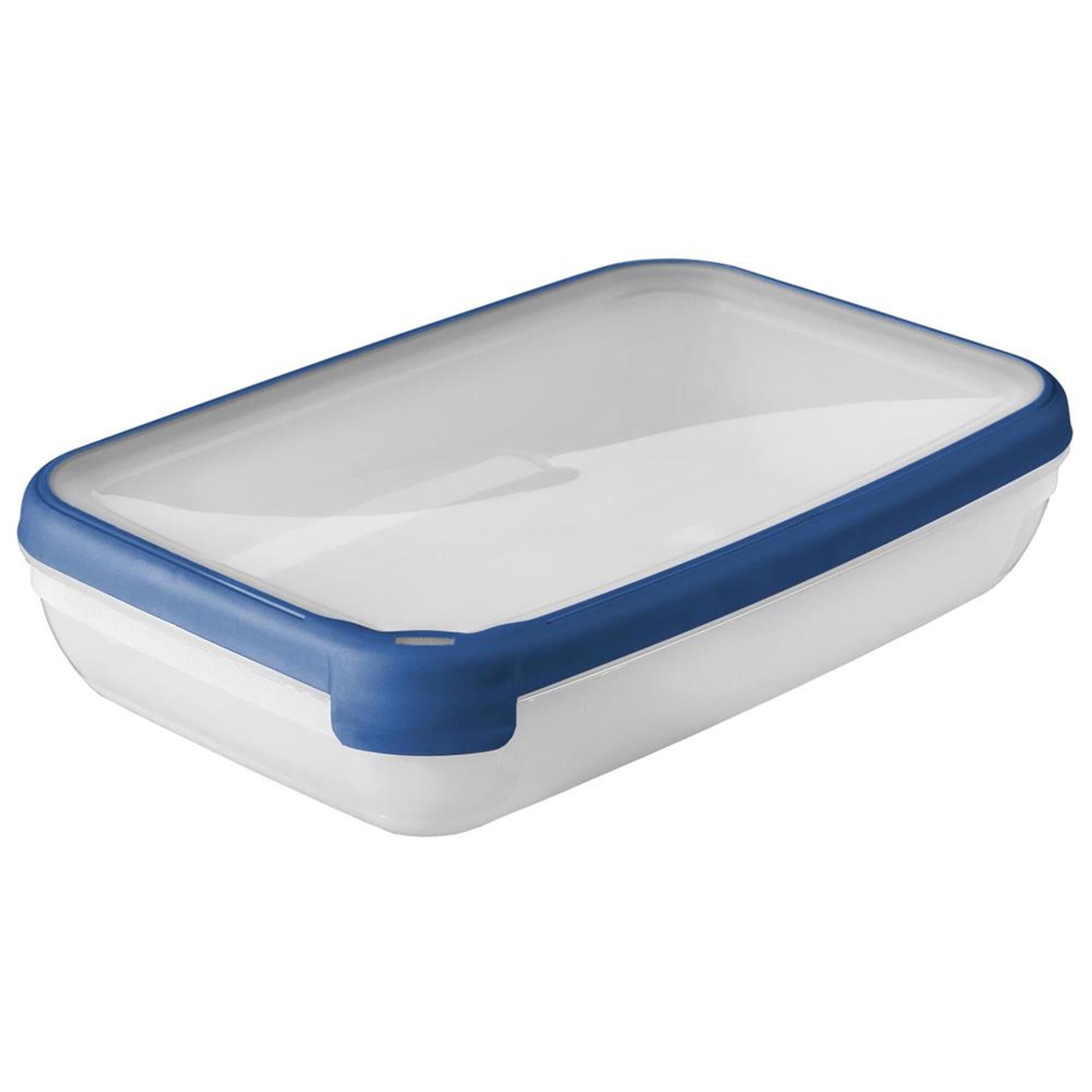 Curver grand chef vershoudbak rechthoekig 2,6l transparant donkerblauw