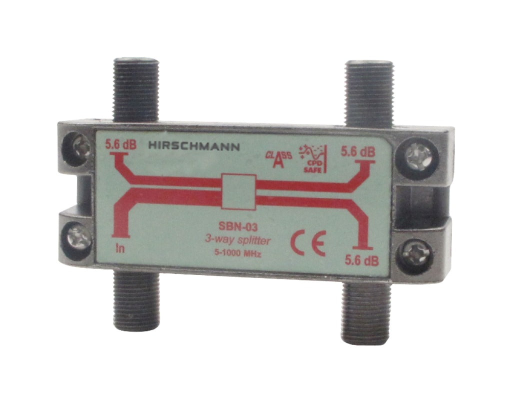 Hirschmann Hirschmann 695004596 Catv Splitter 5,6 Db 5-1000 Mhz 3 Uitgangen