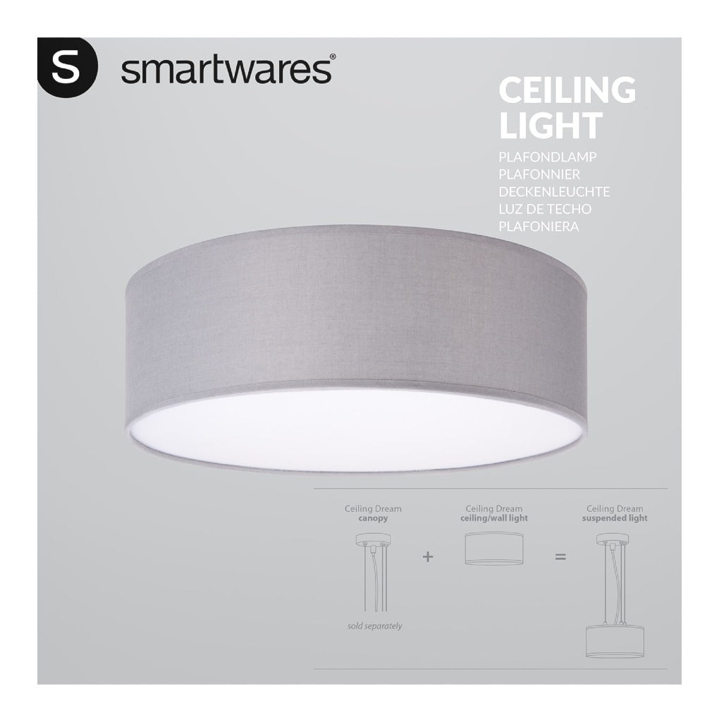 Ranex Ranex RA-1000465 Mia Led Plafondlamp 30cm Grijs