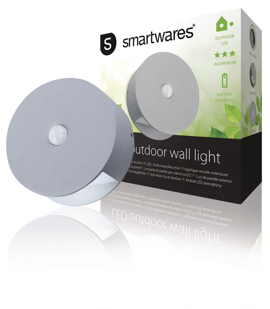 Ranex Ranex RA-1004236 Led Wandlamp Voor Buiten Met Sensor 0,5 W 60 Lm Grijs