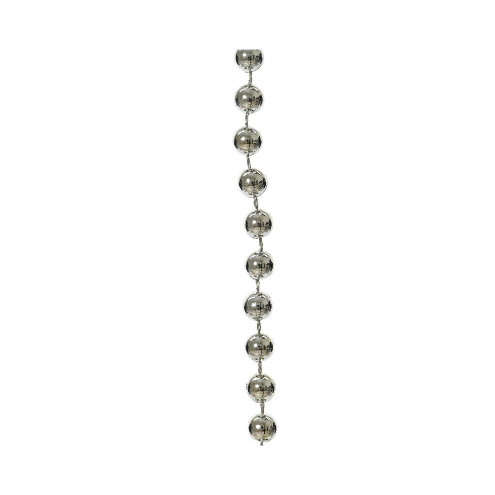 Decoris kralenslinger zilver van kunststof dia0,8cmx10 meter