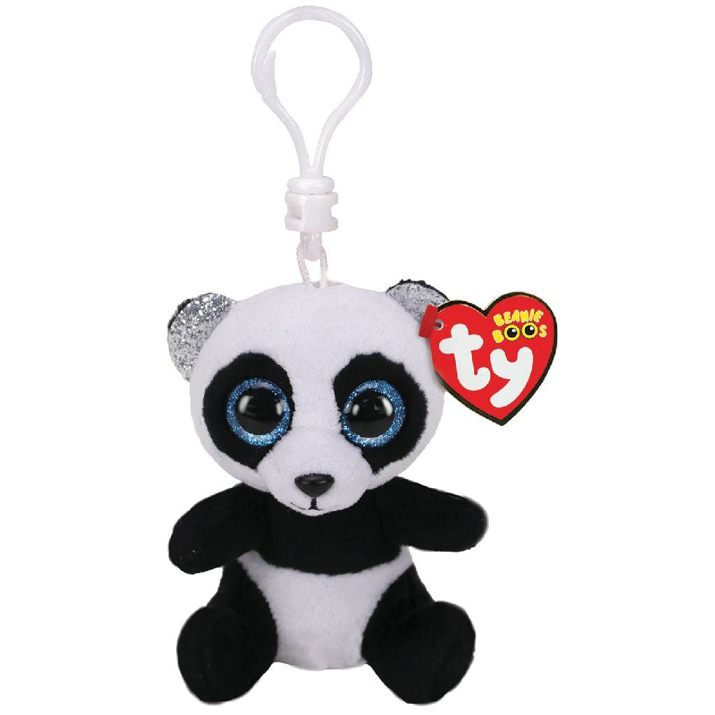 Ty beanie boos clip pandaknuffel bamboe 7 cm