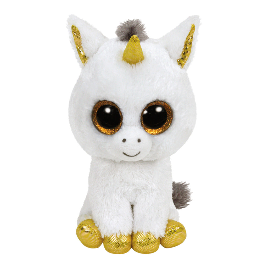 Ty muts witte eenhoorn pegasus knuffel 15cm