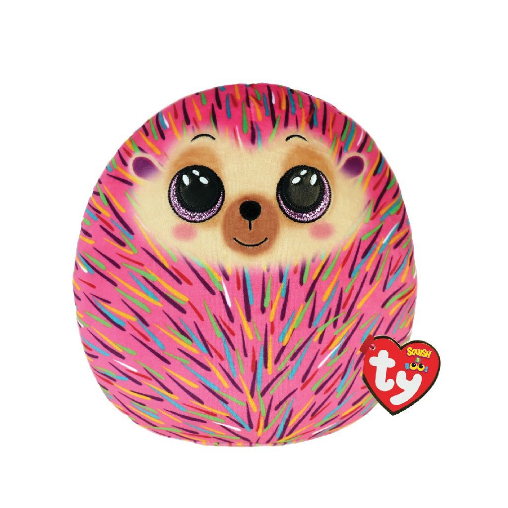 Ty beanie ty squish a boo hildee roze egel, 20 cm