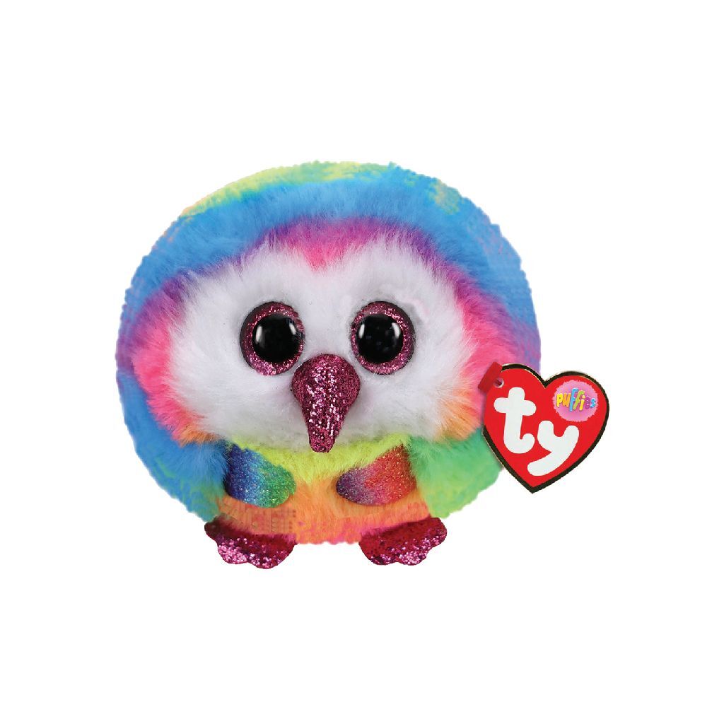 Ty beanie ty teeny puffies owen uil, 10 cm