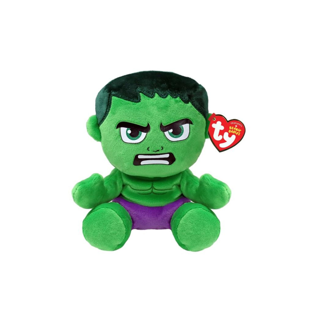 Ty Beanie Babies Marvel Hulk zacht, 15 cm