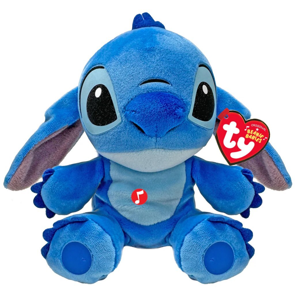 Ty beanie baby's disney knuffel stitch 15 cm + geluid