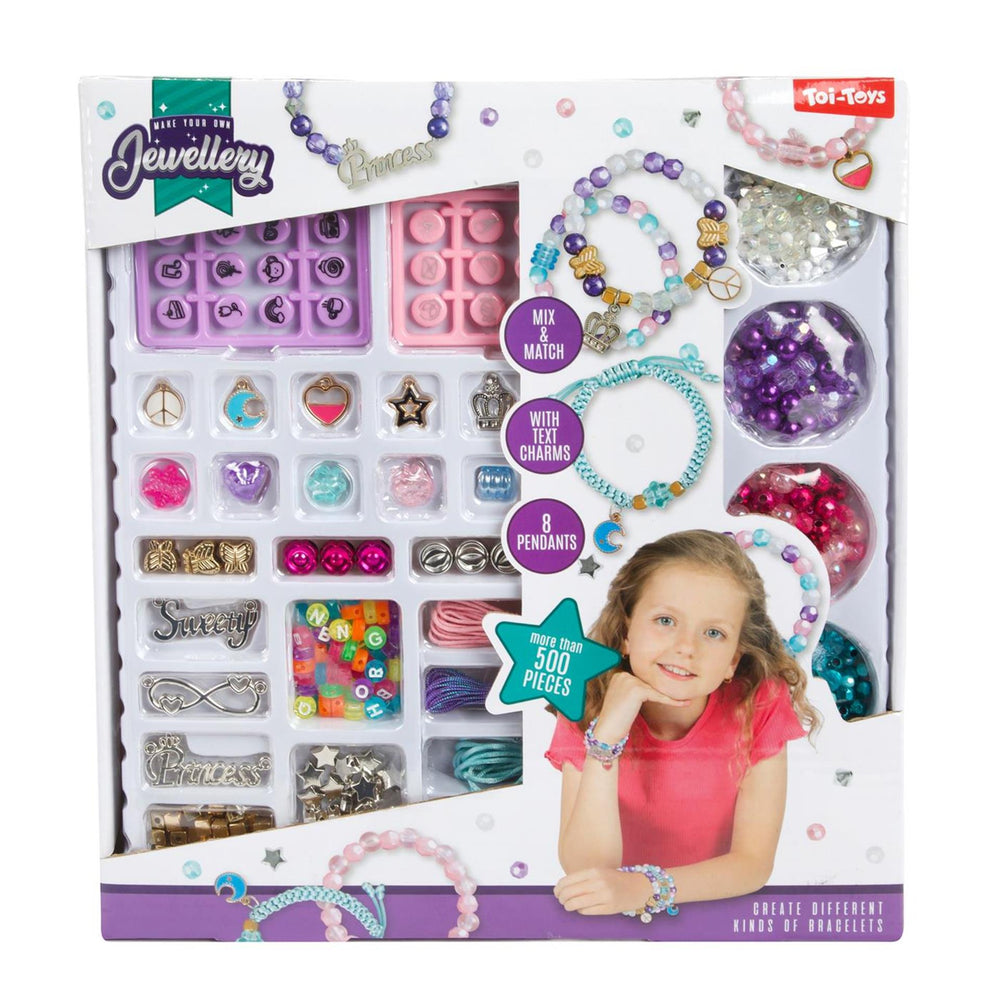 Toi-toys jewellery set sieraden maken 2 assorti armband ketting