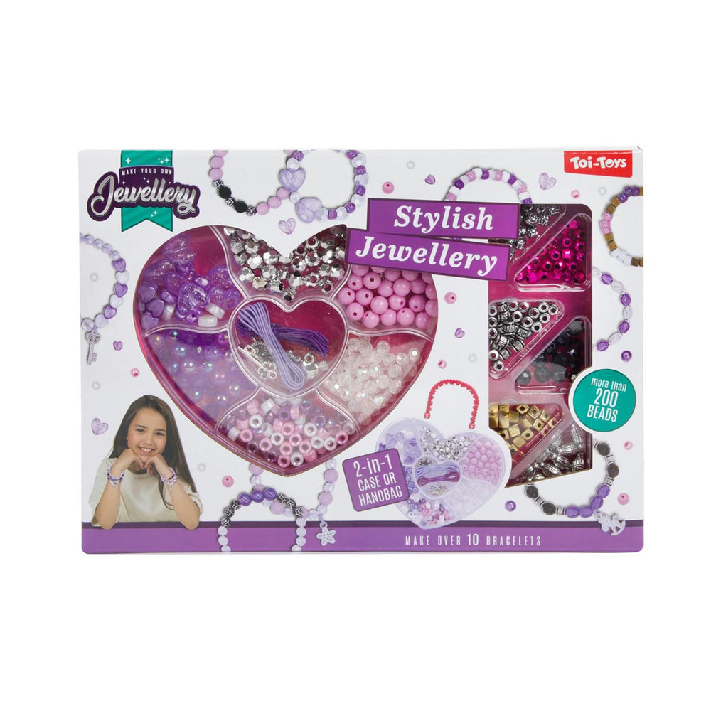 Toi-toys jewellery set armbanden maken in koffer 2 assorti