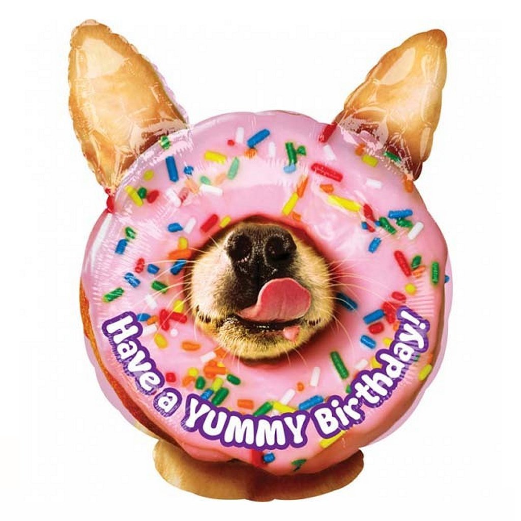 Basis folie ballon heb een lekkere verjaardag 35x45 cm