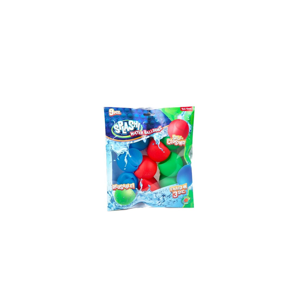 Toi-toys splash herbruikbare waterballon zelfsluitend 9 stuks