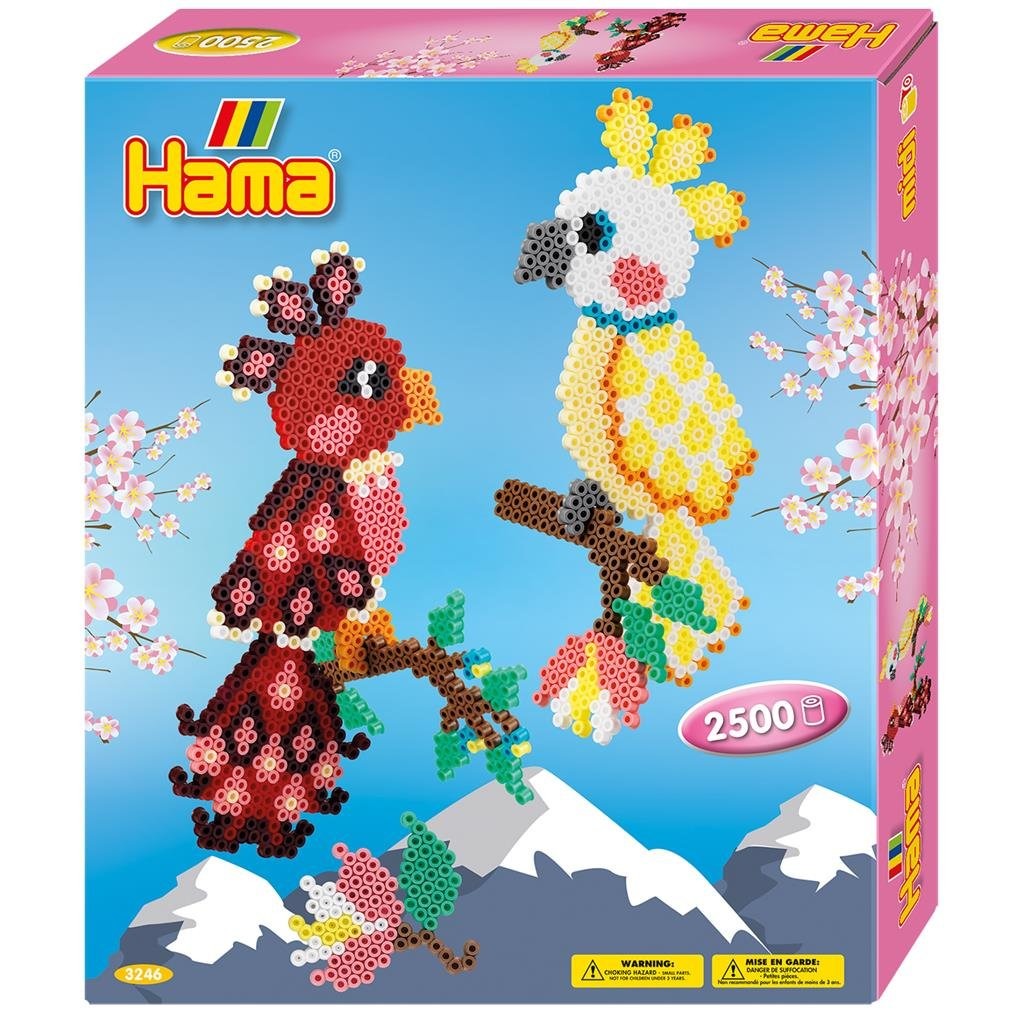 Hama Strijkkralen Strijkkralen Papegaaien 2500 Stuks Veelkleurig