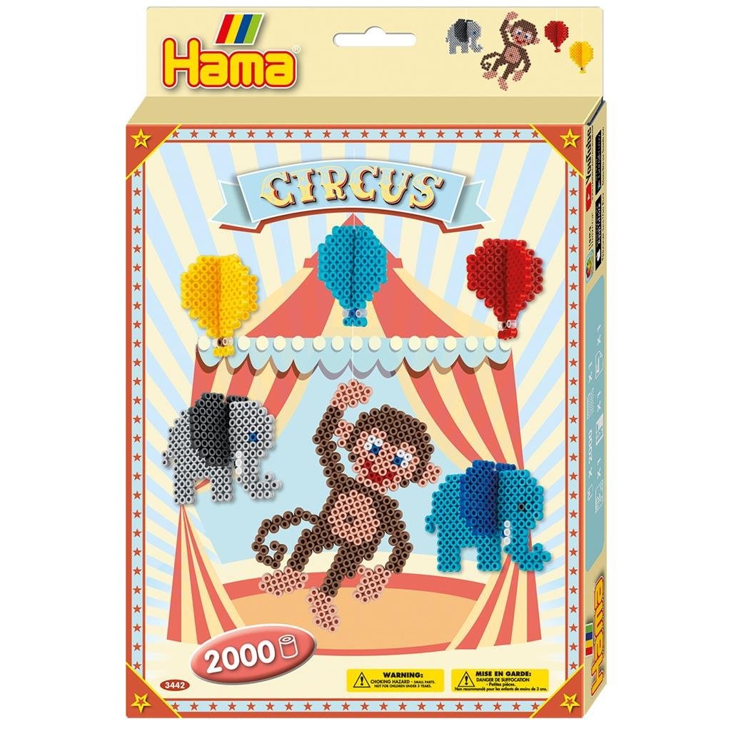 Hama strijkkralen circus 2000 stuks veelkleurig