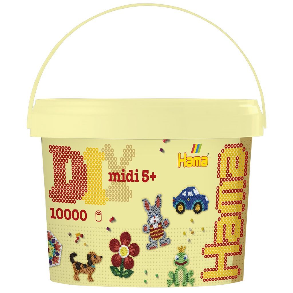 Hama strijkkralen emmer 10000 stuks