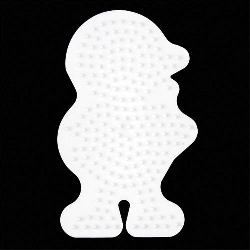 Hama strijkkralen grondplaat kip wit