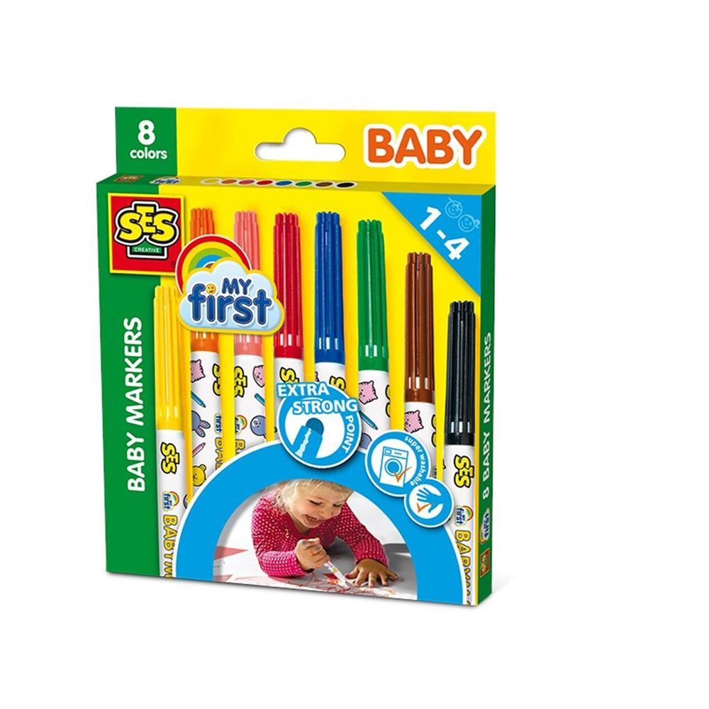 SES Mijn eerste Baby Markers, 8st.