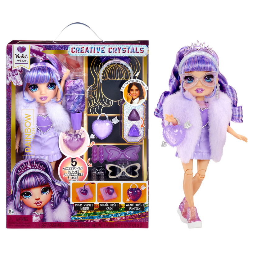 Rainbow high crystal fashion modepop - violet
