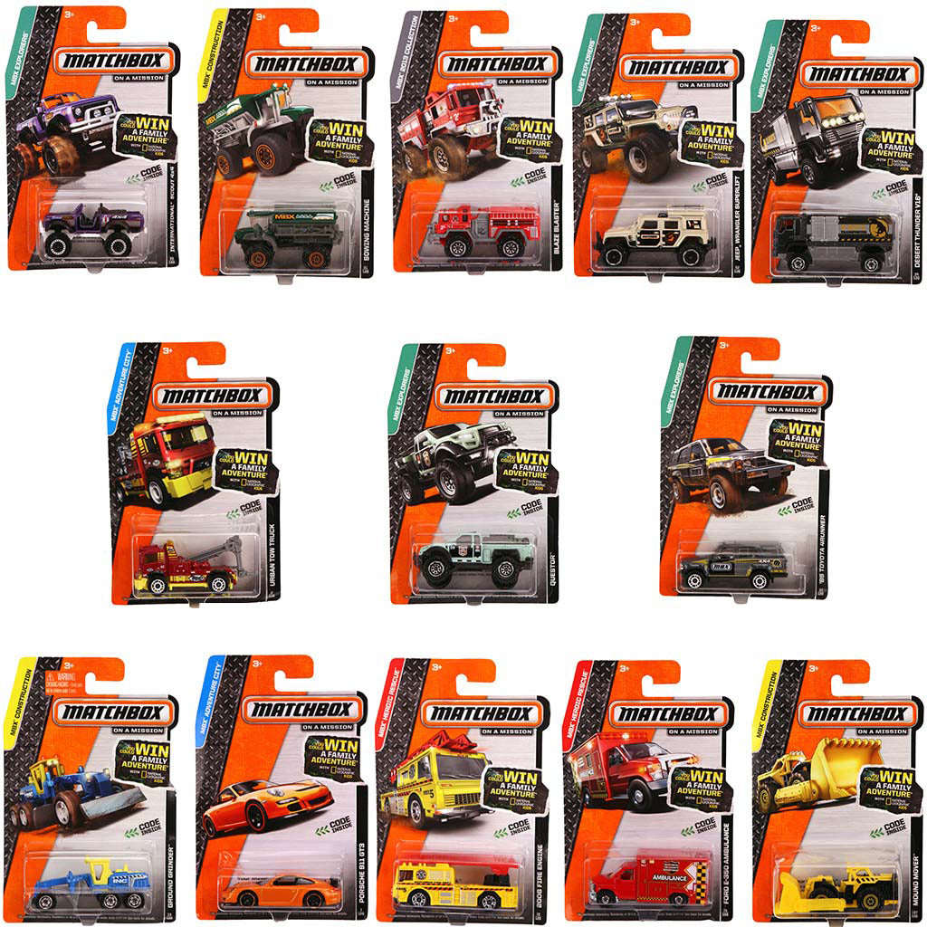 Mattel matchbox gegoten auto-assortiment