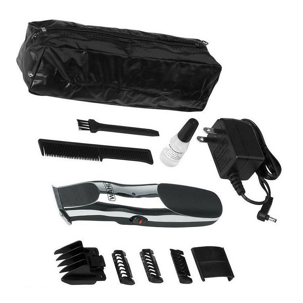 Wahl baard- en stoppeltrimmer zwart chroom