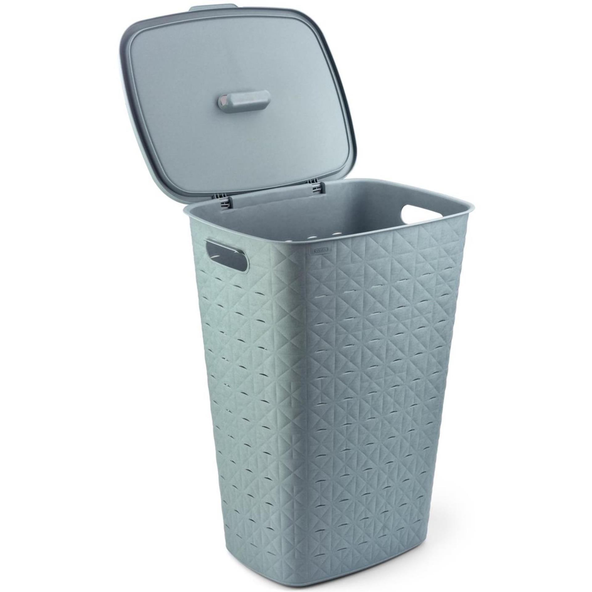 Curver softex wasbox + deksel blauwgroen