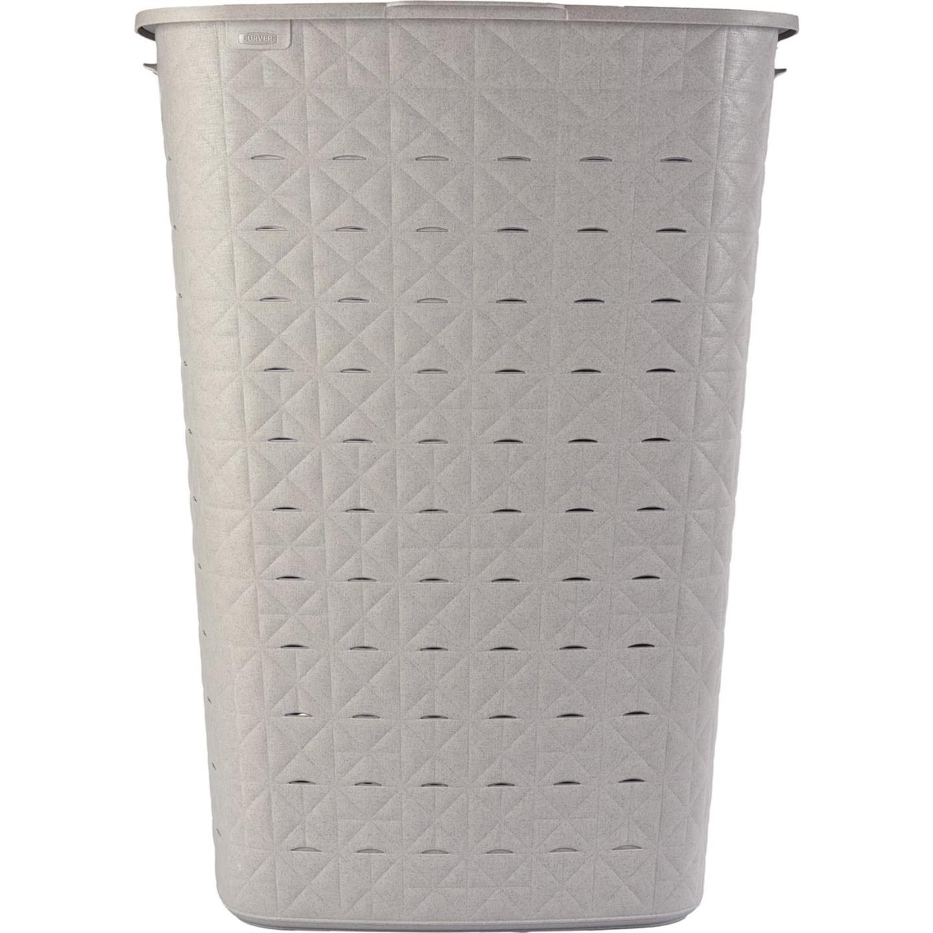 Curver softex wasmand met deksel 56l taupe 42x31,6x60cm